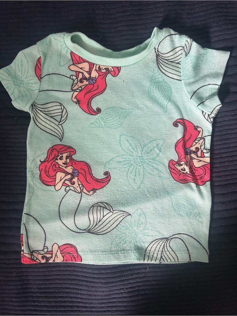 Girls Little Mermaid Print Tee